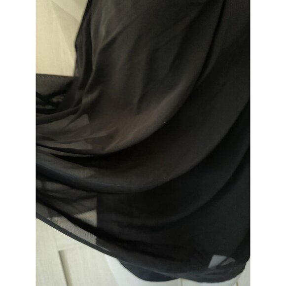 Coco Reef Handkerchief-Hem Sheer Black Flowing Tankini Racerback Top MANY SIZES - Picture 8 of 12